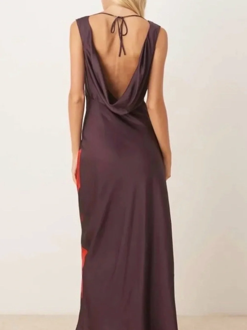 Abercrombie Satin Open Back Dress NWT